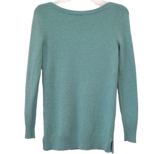 Loft Petites Lightweight Boatneck Sweater, Size XXSP, Mint Green, Good Condition